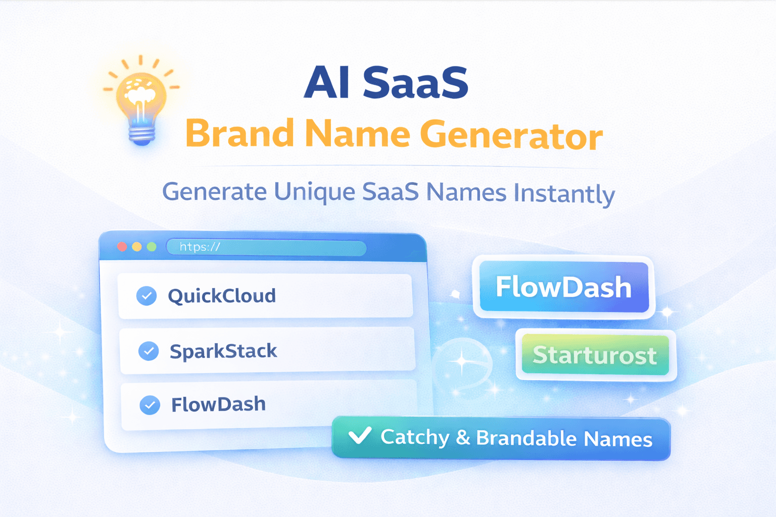 AI SaaS Brand Name Generator preview