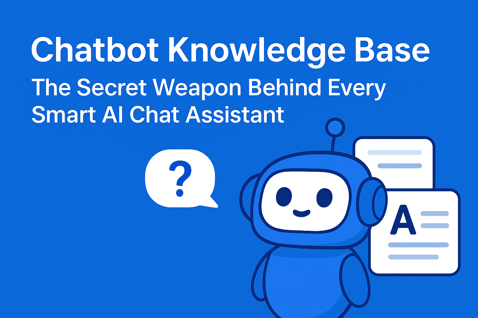 Chatbot Knowledge Base: The Complete Guide to Building Smarter AI Assistants - chatRAG blog featured image